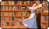 Belle in the bookshop